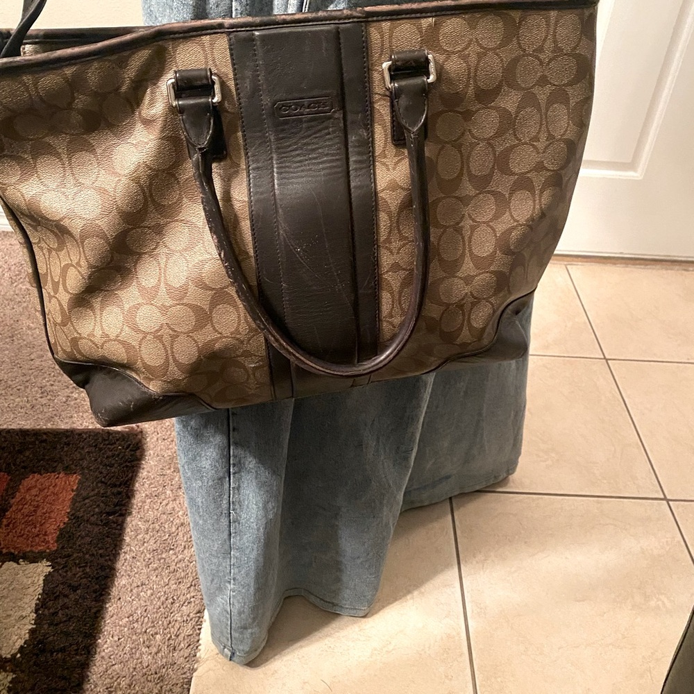 Coach Brown Leather Briefcase